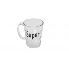 iSuper Glass Mugs With Handle, Glass Cup for Freezer Pub Drinking Mugs Water Cups for Bar Beer Glasses 