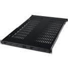 Tarrar 1U Vented Rack Shelf Universal Rack Tray No Lip for 19 Inches Network Cabinet or Server Rack